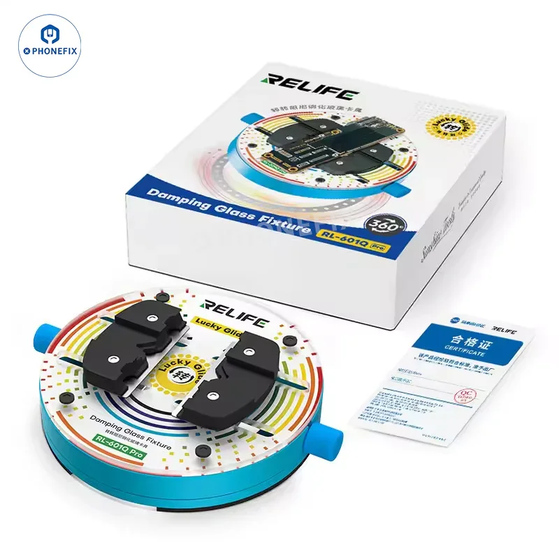 RELIFE RL-601Q PRO - Dispositif de soudage rotatif en verre pour circuits imprimés de téléphones et circuits intégrés (CI)