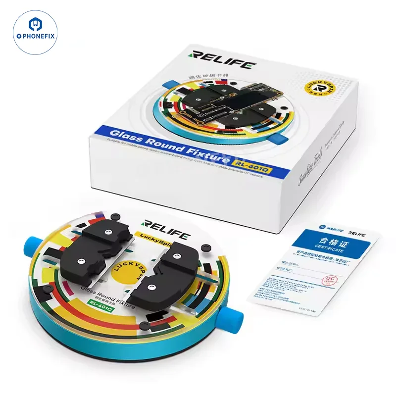 RELIFE RL-601Q PRO - Dispositif de soudage rotatif en verre pour circuits imprimés de téléphones et circuits intégrés (CI)