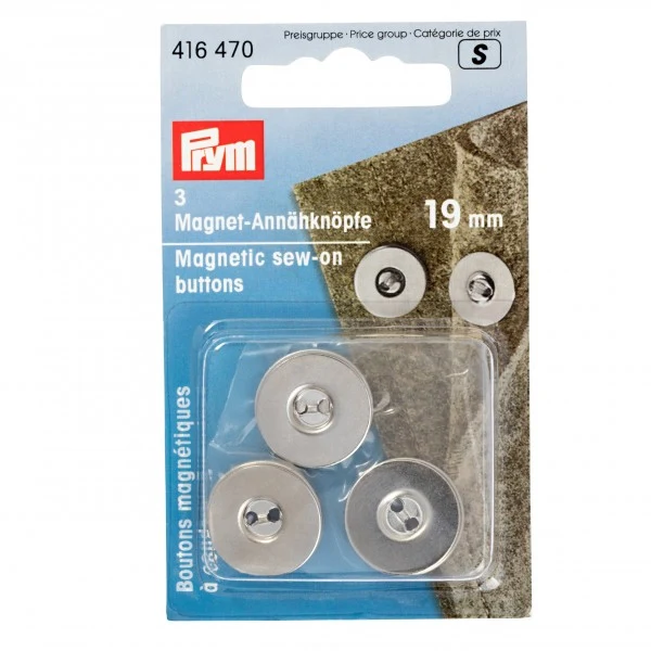 boutons à coudre magnétiques