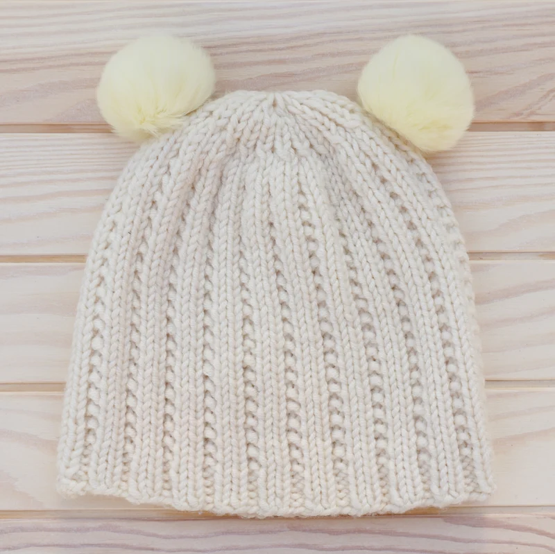 pompon en fourrure de lapin