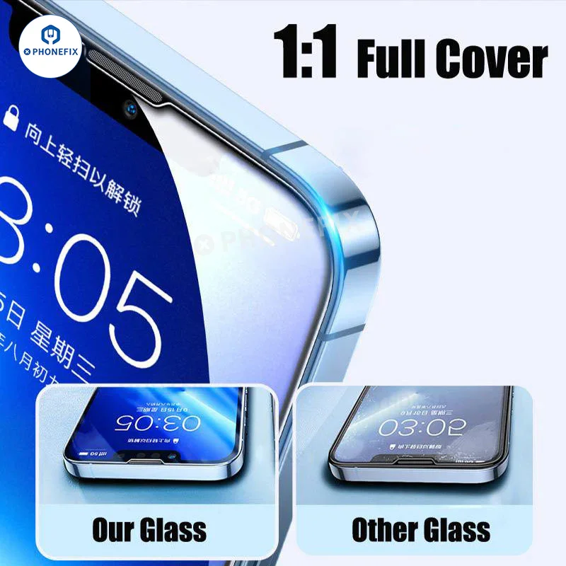 Film protecteur en verre trempé et aluminium haute densité pour iPhone X–17 Pro Max