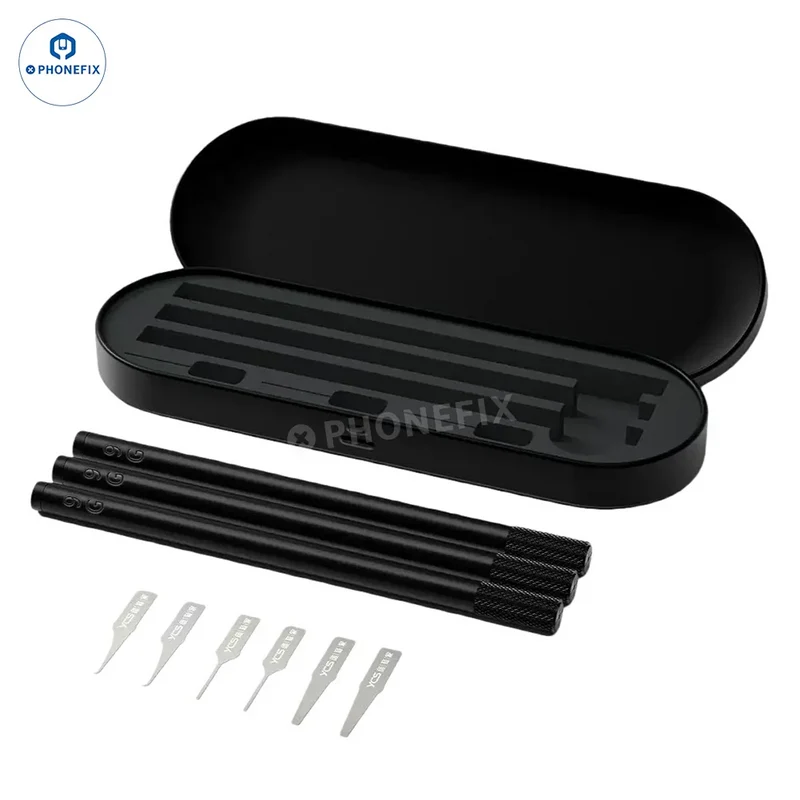 Jeu de lames de spudger YCS DB02 pour retirer la colle du processeur Nand IC du téléphone