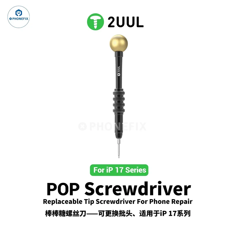 Mini tournevis pour retirer la vis inférieure de l'iPhone 17/Air/17 Pro Max