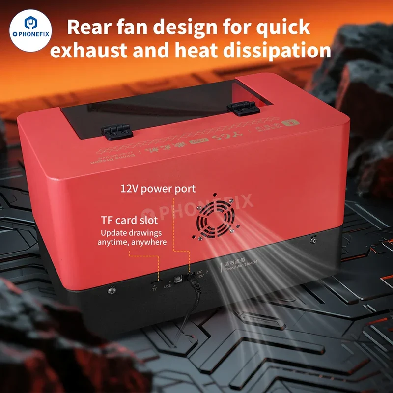 Mini-machine laser YCS DPCA pour le retrait de la vitre arrière et du support de l'iPhone