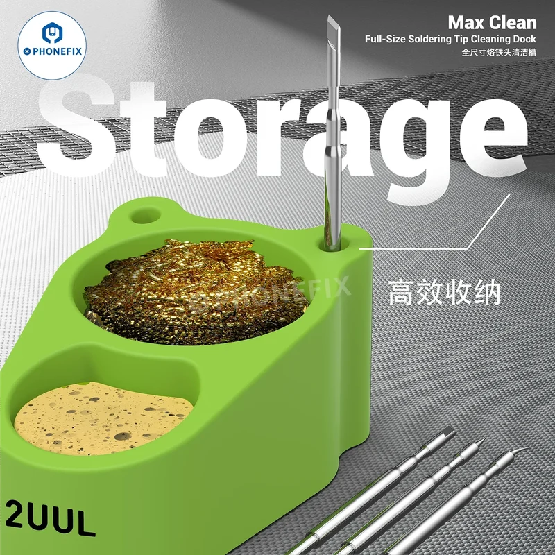 Station de nettoyage de panne à souder 2UUL FD30 Max Clean avec fil éponge
