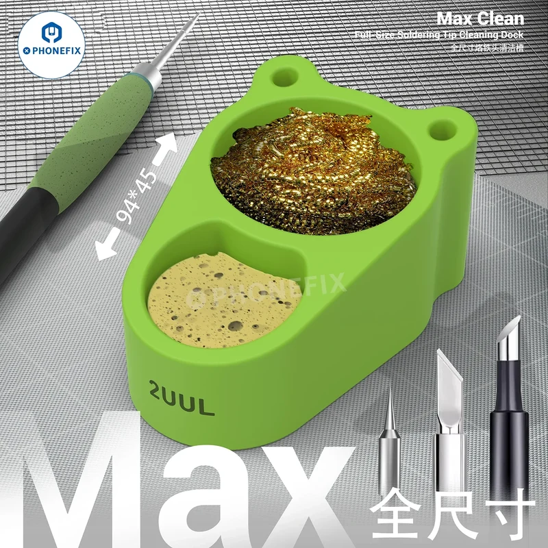 Station de nettoyage de panne à souder 2UUL FD30 Max Clean avec fil éponge