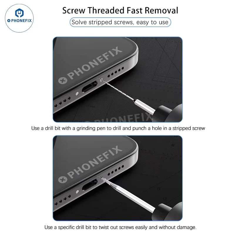 Foret hélicoïdal pour retirer les vis dénudées de l'iPhone JTX SK-1 Screw Killer