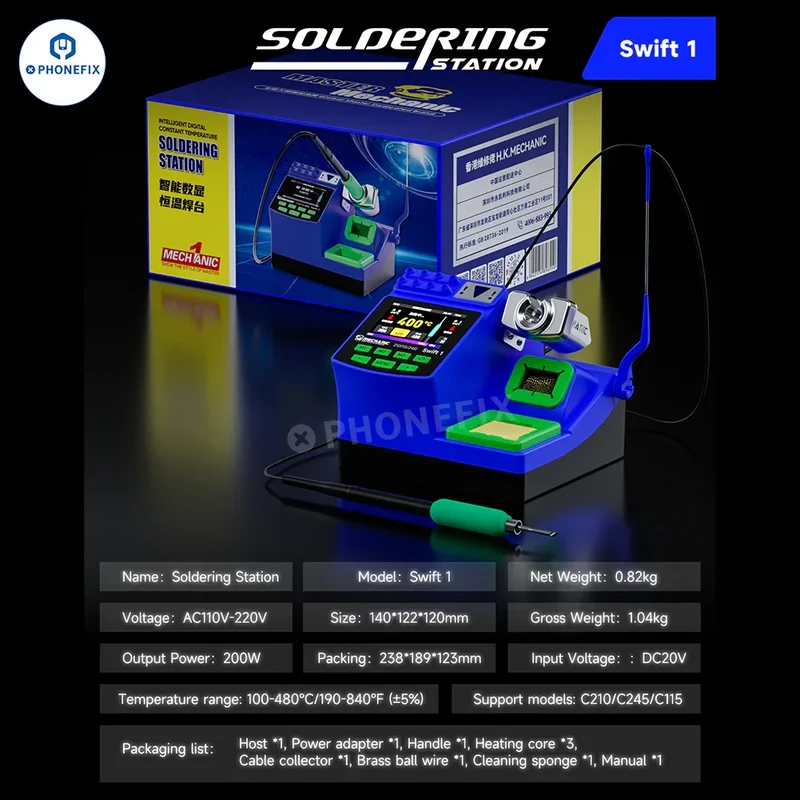 Station de soudage intelligente à température constante MECHANIC Swift 1