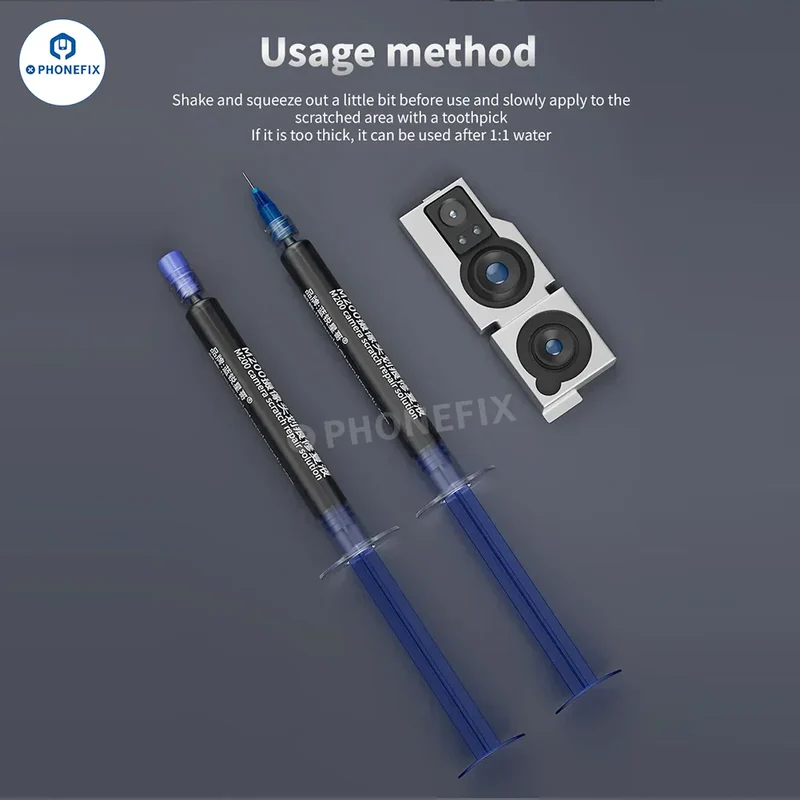 Liquide de réparation des rayures pour appareil photo LANRUI M200 pour téléphone portable et iPad