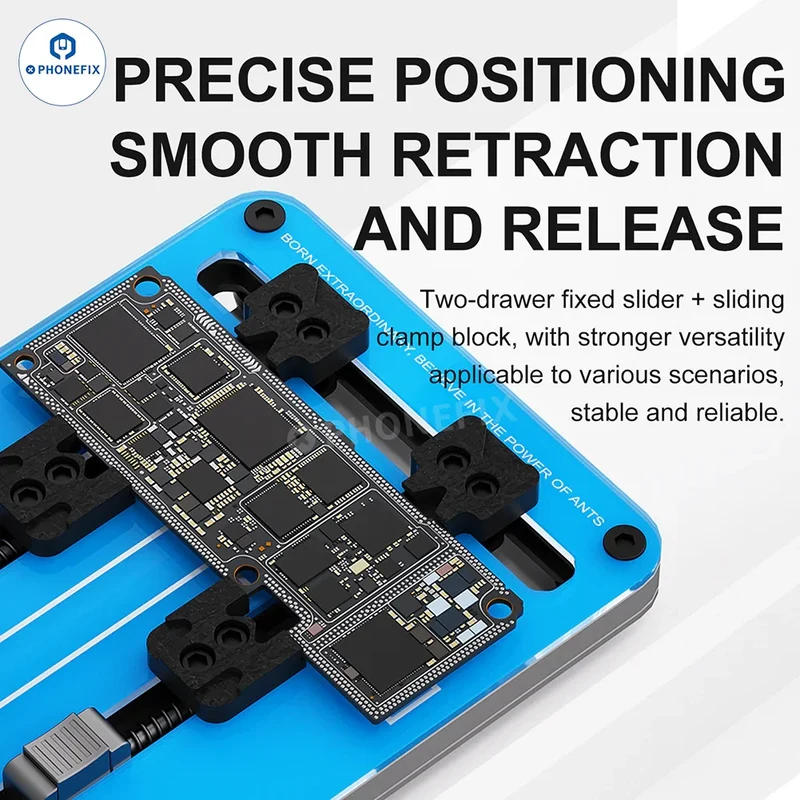 Support de téléphone à pince en verre trempé isolant MaAnt FY01 M085 pour circuit imprimé