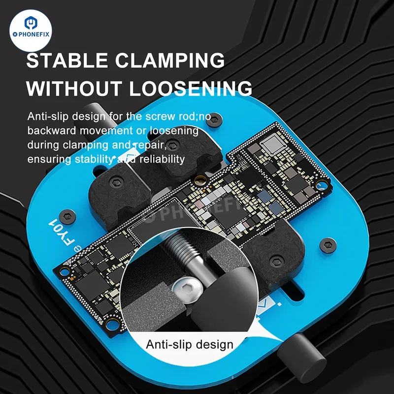 Support de téléphone à pince en verre trempé isolant MaAnt FY01 M085 pour circuit imprimé