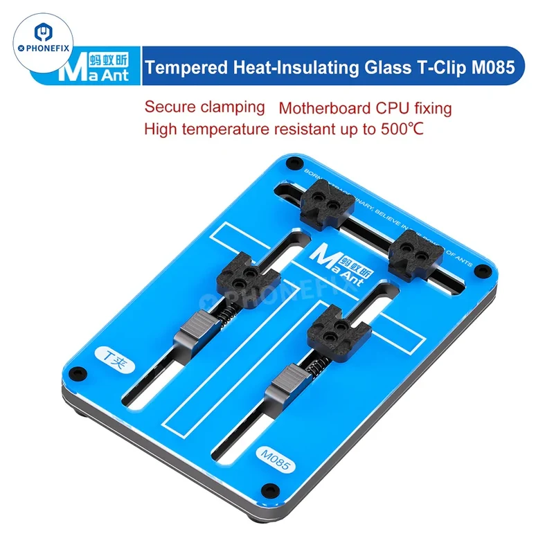 Support de téléphone à pince en verre trempé isolant MaAnt FY01 M085 pour circuit imprimé