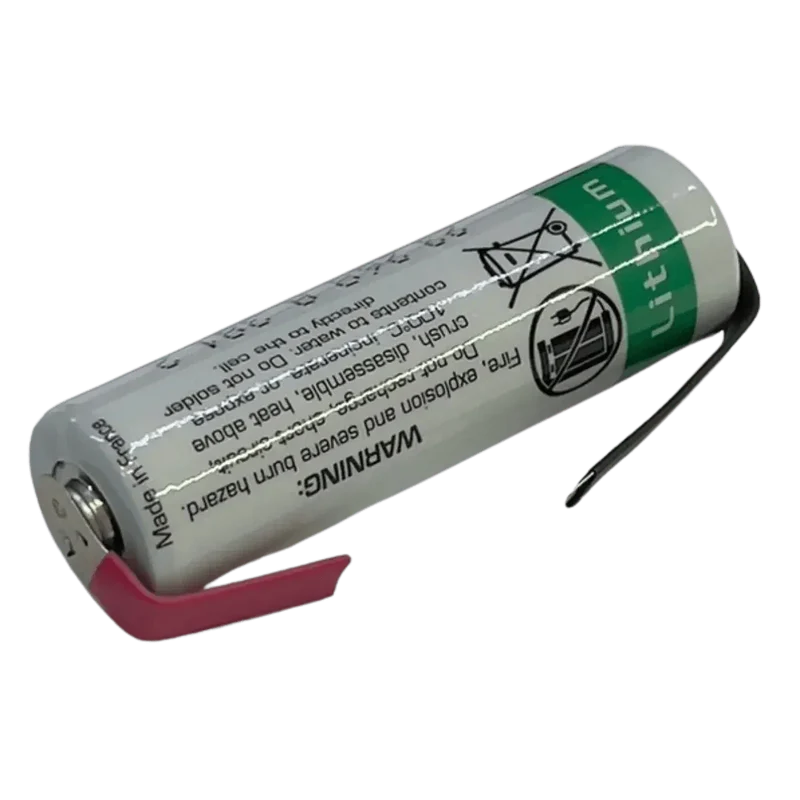 Pile LS14500 SAFT 3.6 V 2600 mAh à pattes pour collier chien