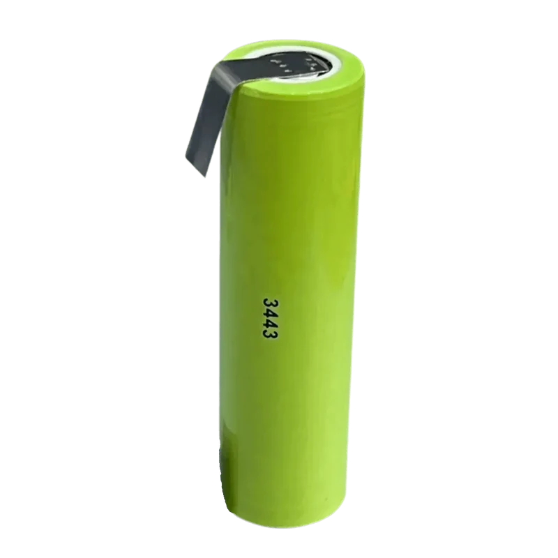 Batterie ICR18650 Li-ion 3.7V 2200mAh avec languettes à souder
