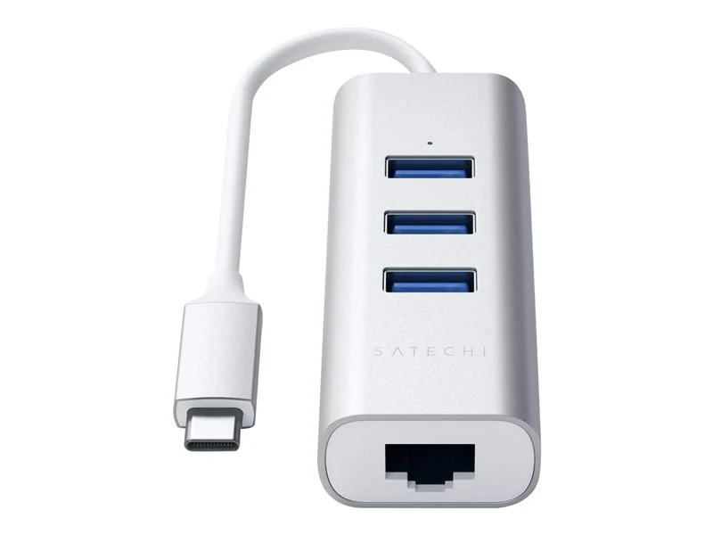 SATECHI Hub Type-C 3xUSB&Ethernet Silver