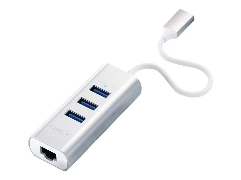 SATECHI Hub Type-C 3xUSB&Ethernet Silver