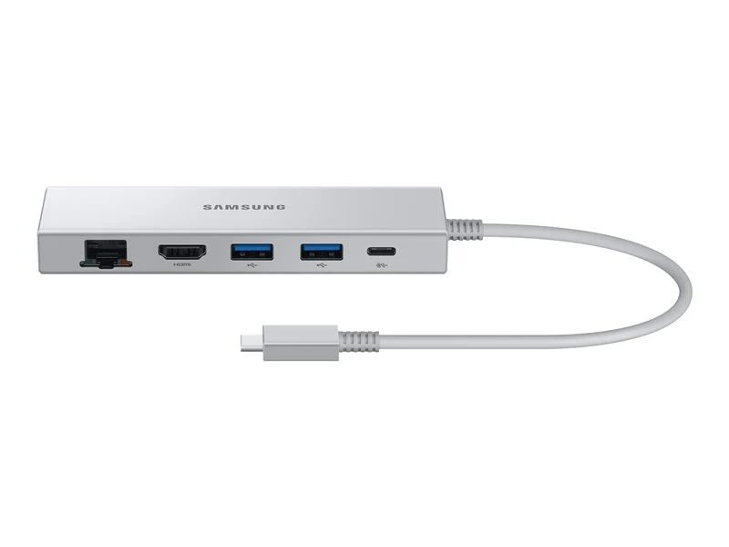 Samsung Universel Adaptateur multiport (2 x USB-A, Type C, HDMI, Ethernet) Gris