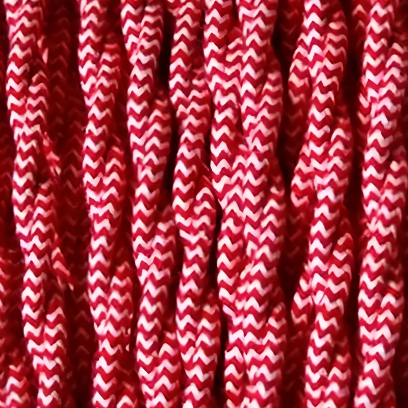 Câble Électrique Torsadé Tressé Italien 2x0,75mm² - 5m - Fil Vintage pour Lampe & Suspension -4784