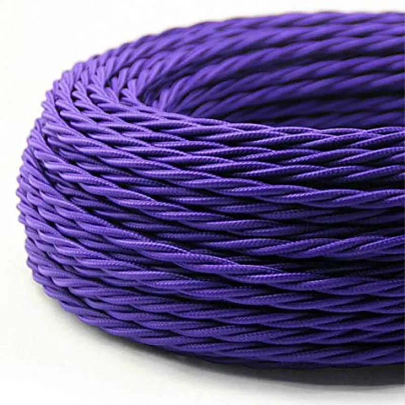 Câble Torsadé Violet 2x0,75mm 5m | Décoration Suspension — LEDsone ~1750