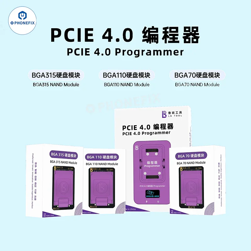 Module de programmation NAND PCIE LUBAN H7 BGA110/315/60/70 WIFI