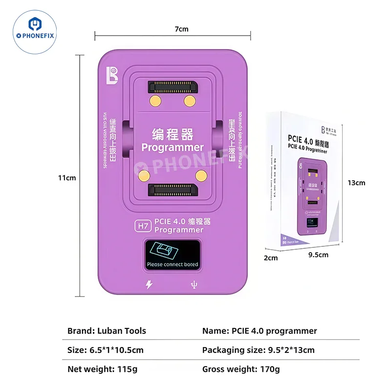 Module de programmation NAND PCIE LUBAN H7 BGA110/315/60/70 WIFI