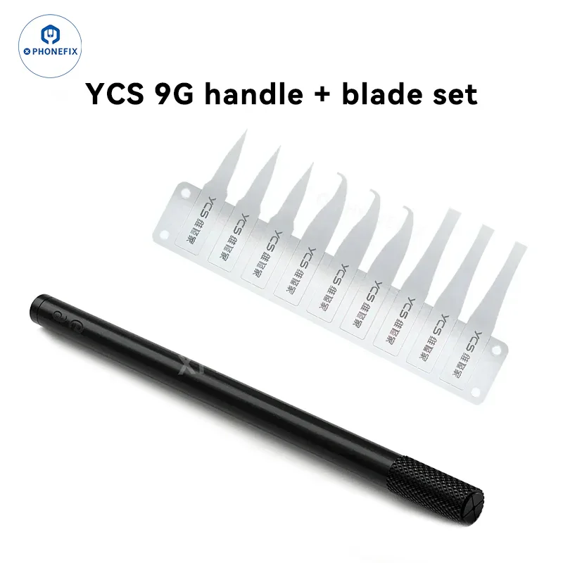 Poignée antidérapante YCS 9G avec lame pour retirer la colle de la puce du processeur du téléphone