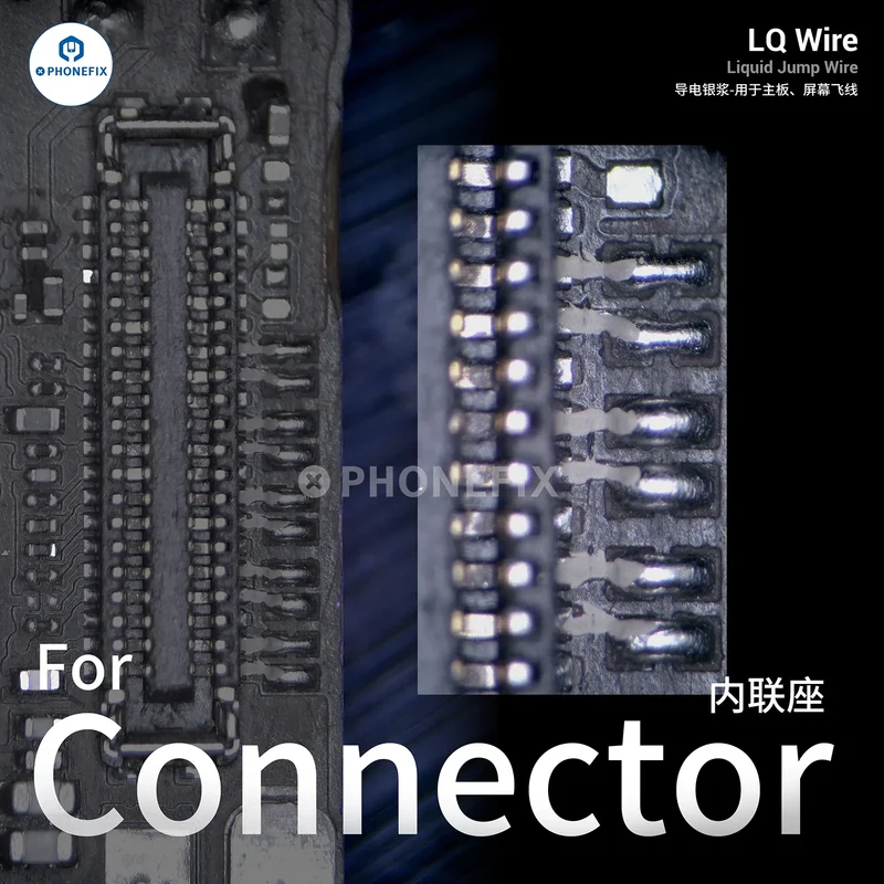 Pâte conductrice d'argent pour fil de liaison liquide 2UUL LQ, réparation de ligne d'écran
