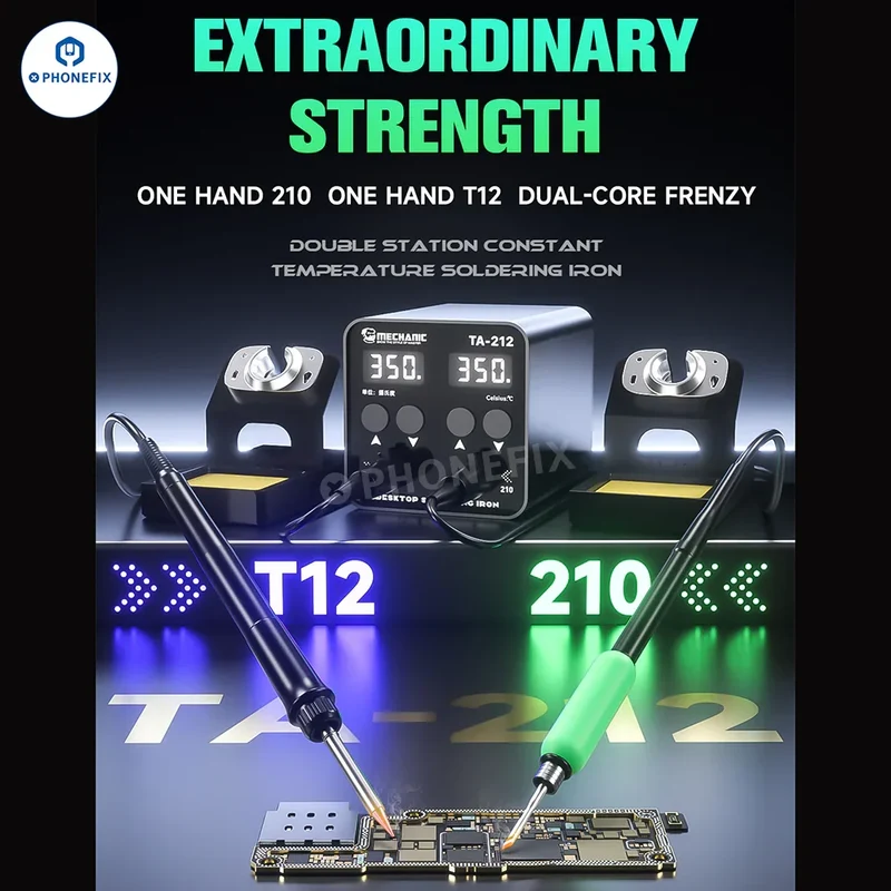 Station de soudage double MECHANIC TA-212 avec poignée T12 T210