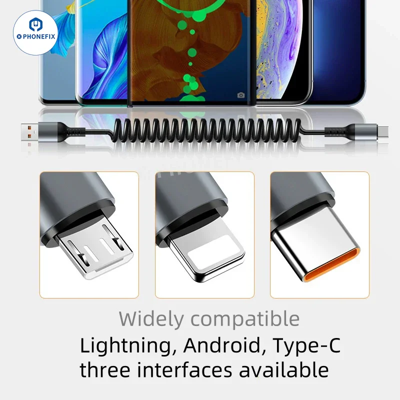 Câble de charge ultra rapide CarPlay pour voiture, câble de données Lightning USB Type-C