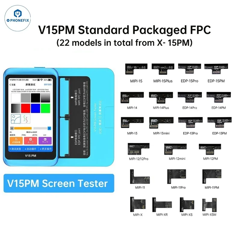 Testeur d'écran JCID V15 V15PM pour iPhone et Android