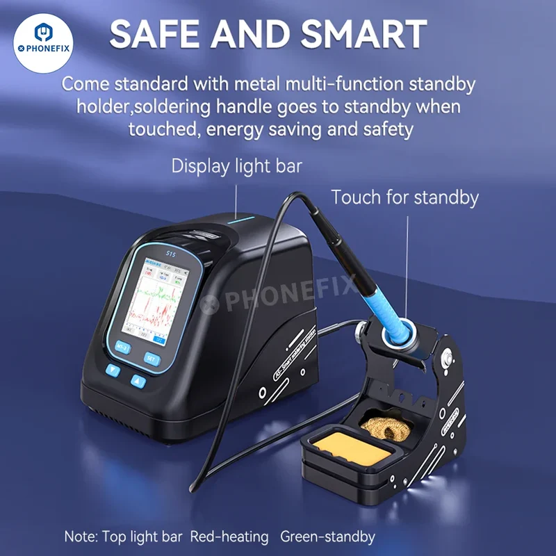 Station de soudage intelligente portable AWESHINE S15 avec poignée T245