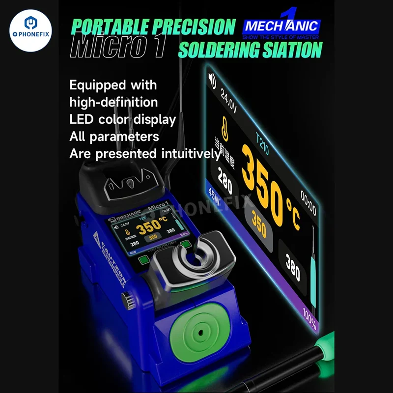 Station de soudage numérique portable MECHANIC MICRO 1 pour la réparation de téléphones