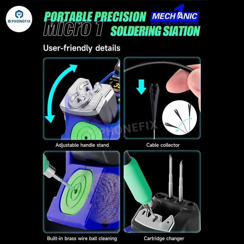 Station de soudage numérique portable MECHANIC MICRO 1 pour la réparation de téléphones