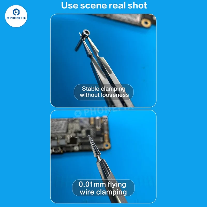 Pince à épiler PHONEFIX en alliage ultra-dur 3D pour circuits intégrés mobiles, pince pour petites pièces