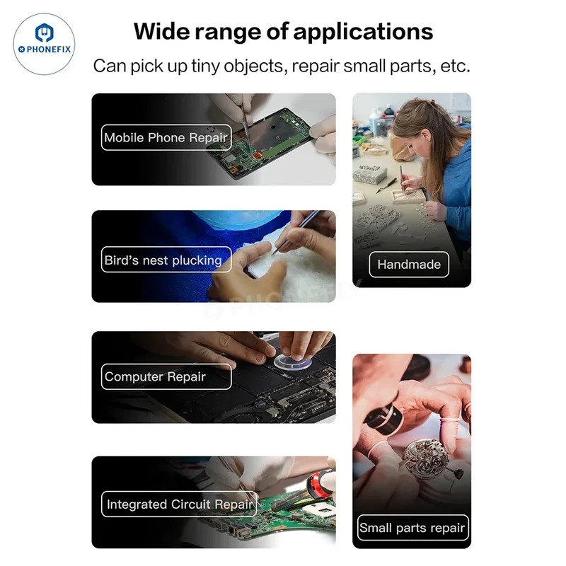 Pince à épiler PHONEFIX en alliage ultra-dur 3D pour circuits intégrés mobiles, pince pour petites pièces