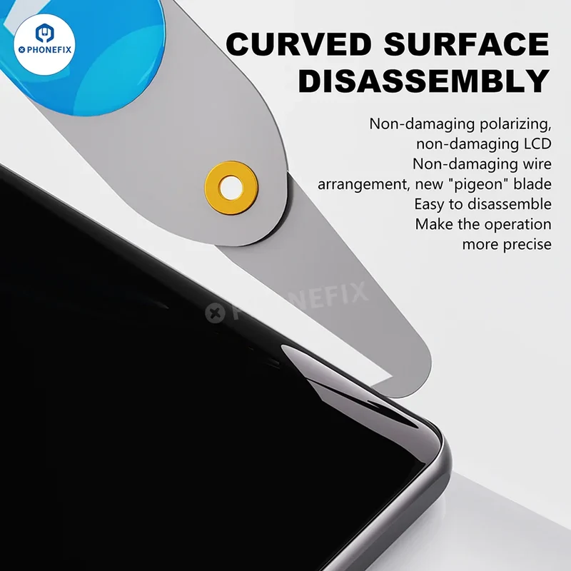 Lame de démontage d'écran incurvé MaAnt M086, outil de levier pour écran LCD mobile