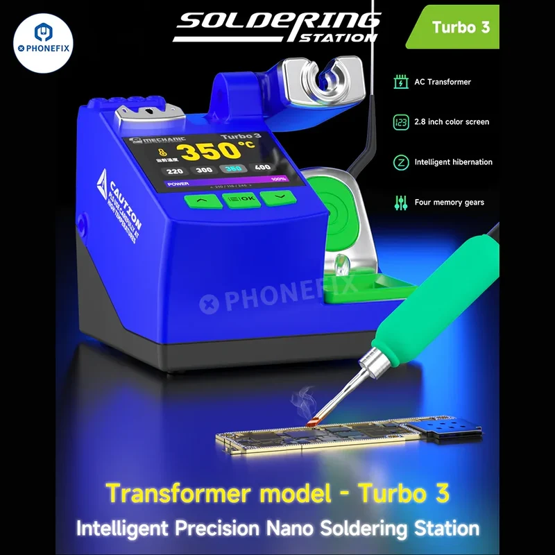 Station de soudage nano MECHANIC Turbo 3 150 W avec pointes C210