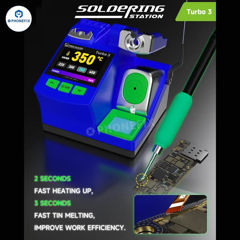 Station de soudage nano MECHANIC Turbo 3 150 W avec pointes C210