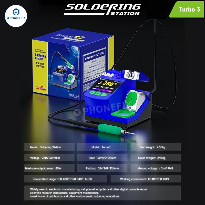 Station de soudage nano MECHANIC Turbo 3 150 W avec pointes C210