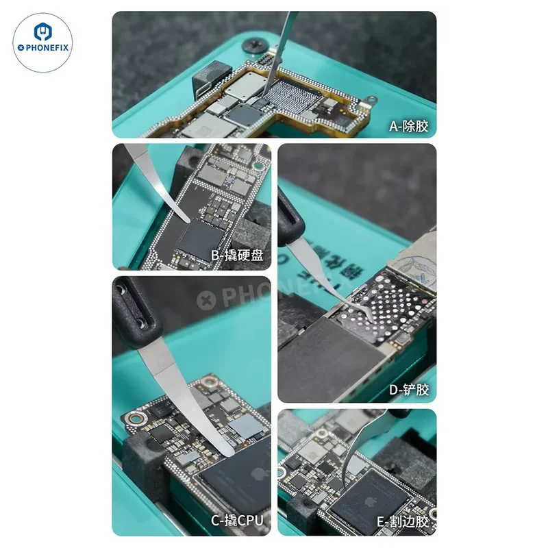 Outil de retrait de circuit imprimé intégré à lame polie à la main PHONEFIX