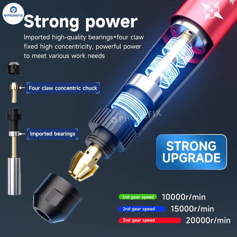 Stylo de polissage électrique XZZ Z1 Pro pour téléphone portable, outil de meulage de circuits imprimés