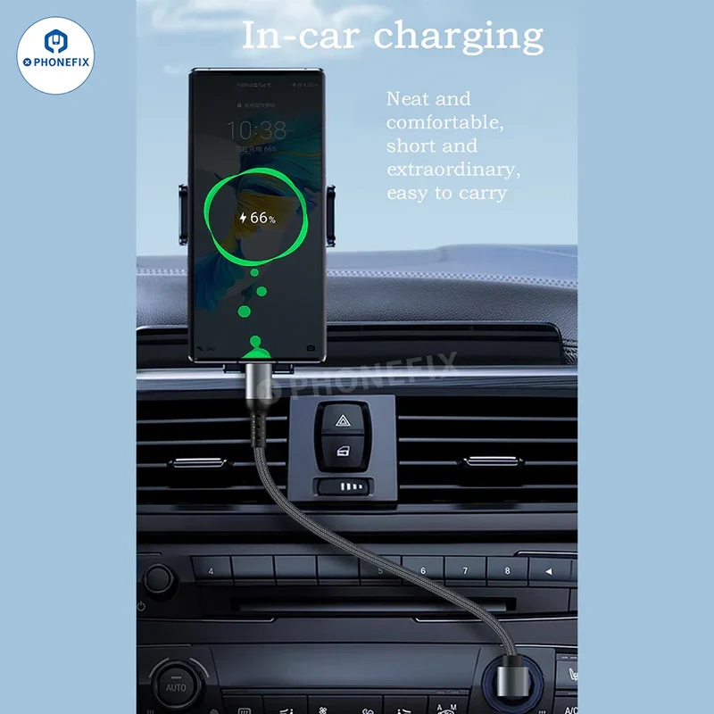 Câble de données de charge rapide Elbow PD Type-C Lightning pour téléphone portable