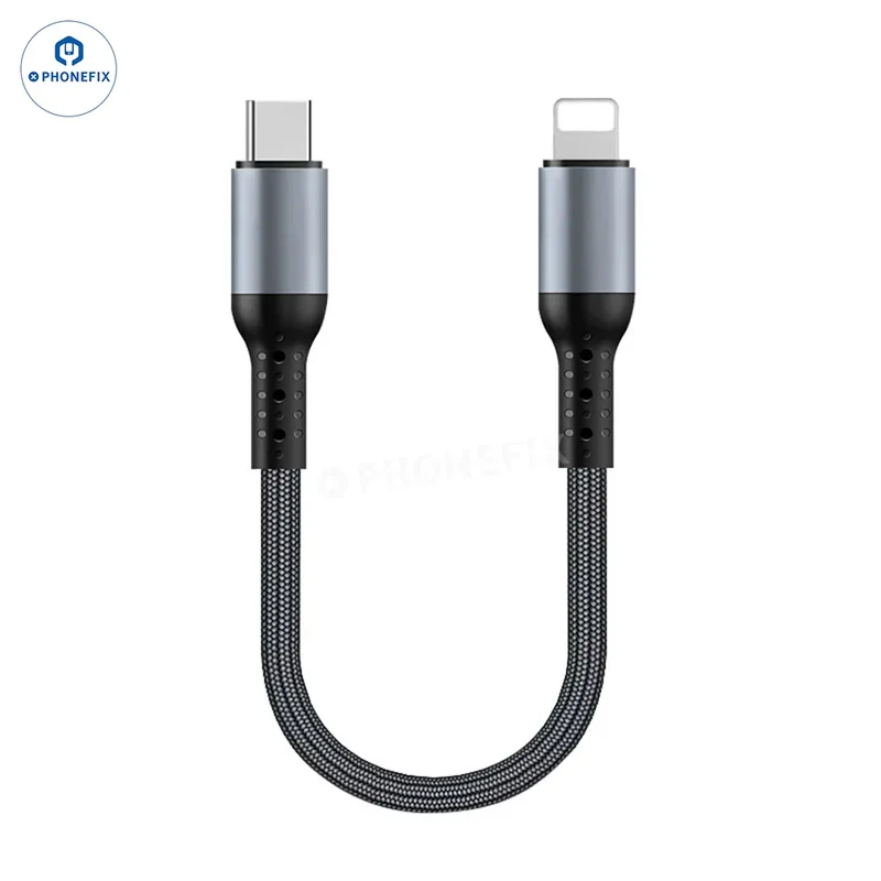 Câble de données de charge rapide Elbow PD Type-C Lightning pour téléphone portable
