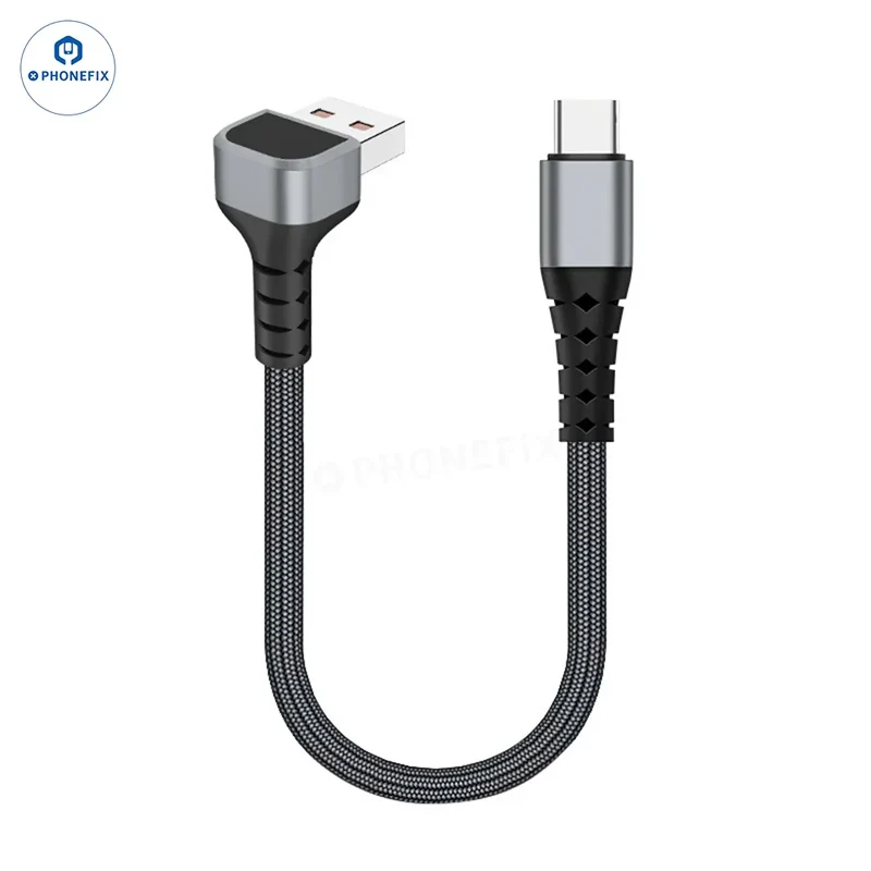 Câble de données de charge rapide Elbow PD Type-C Lightning pour téléphone portable