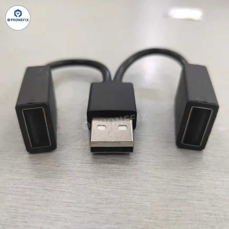 Câble répartiteur d'extension USB 1 à 2 pour le chargement des téléphones portables