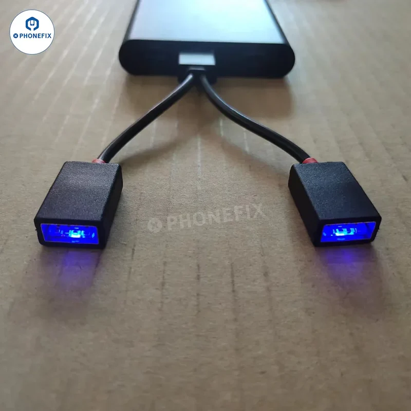 Câble répartiteur d'extension USB 1 à 2 pour le chargement des téléphones portables