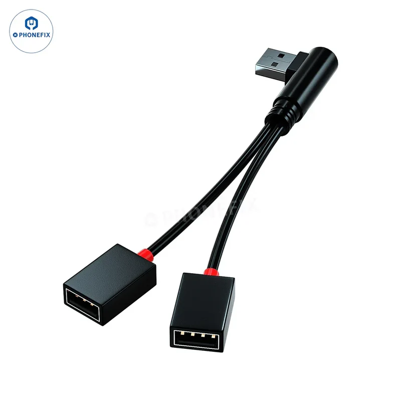 Câble répartiteur d'extension USB 1 à 2 pour le chargement des téléphones portables