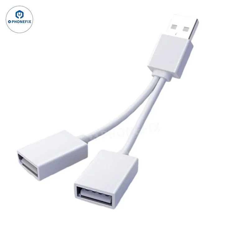Câble répartiteur d'extension USB 1 à 2 pour le chargement des téléphones portables
