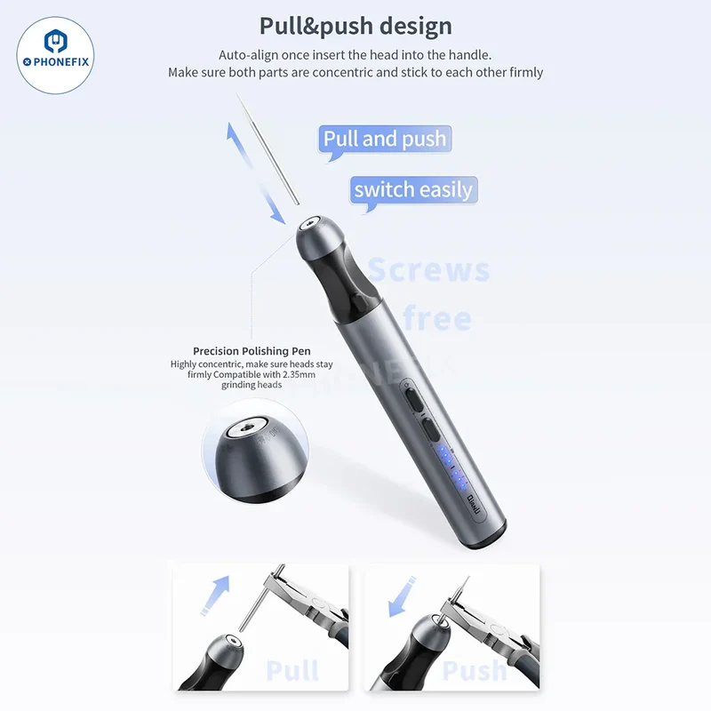 Stylo de polissage QIANLI iHandy DM460-K pour le meulage et la découpe de puces PCB