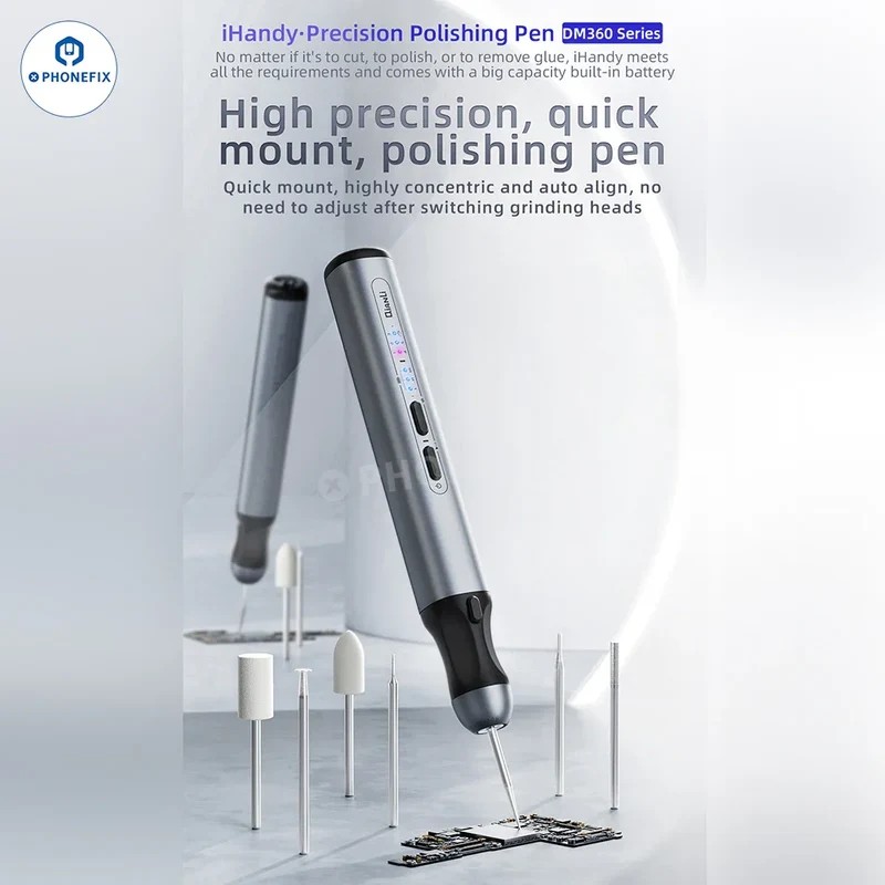 Stylo de polissage QIANLI iHandy DM460-K pour le meulage et la découpe de puces PCB